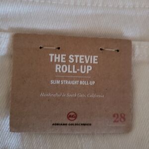 AG Stevie Roll up Slim straight jeans